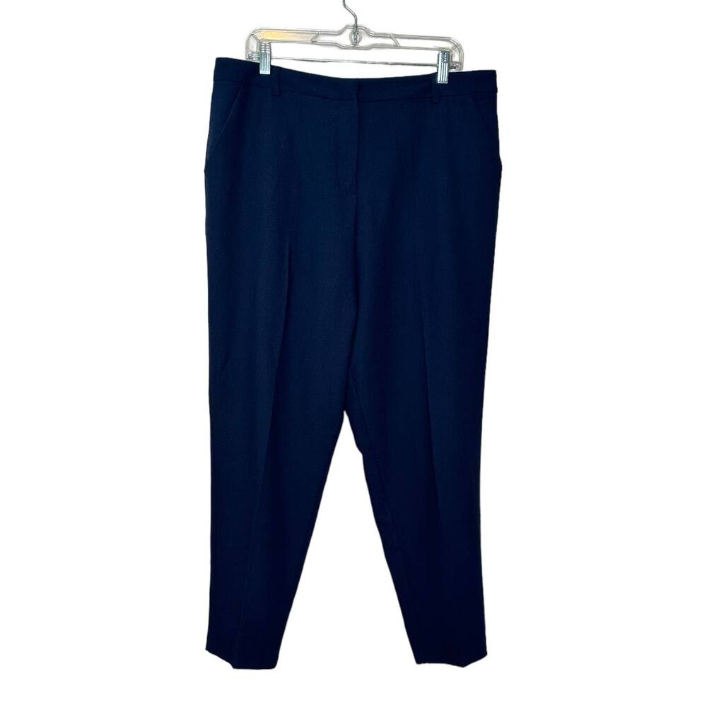 Asos navy blue flat front pants size 14